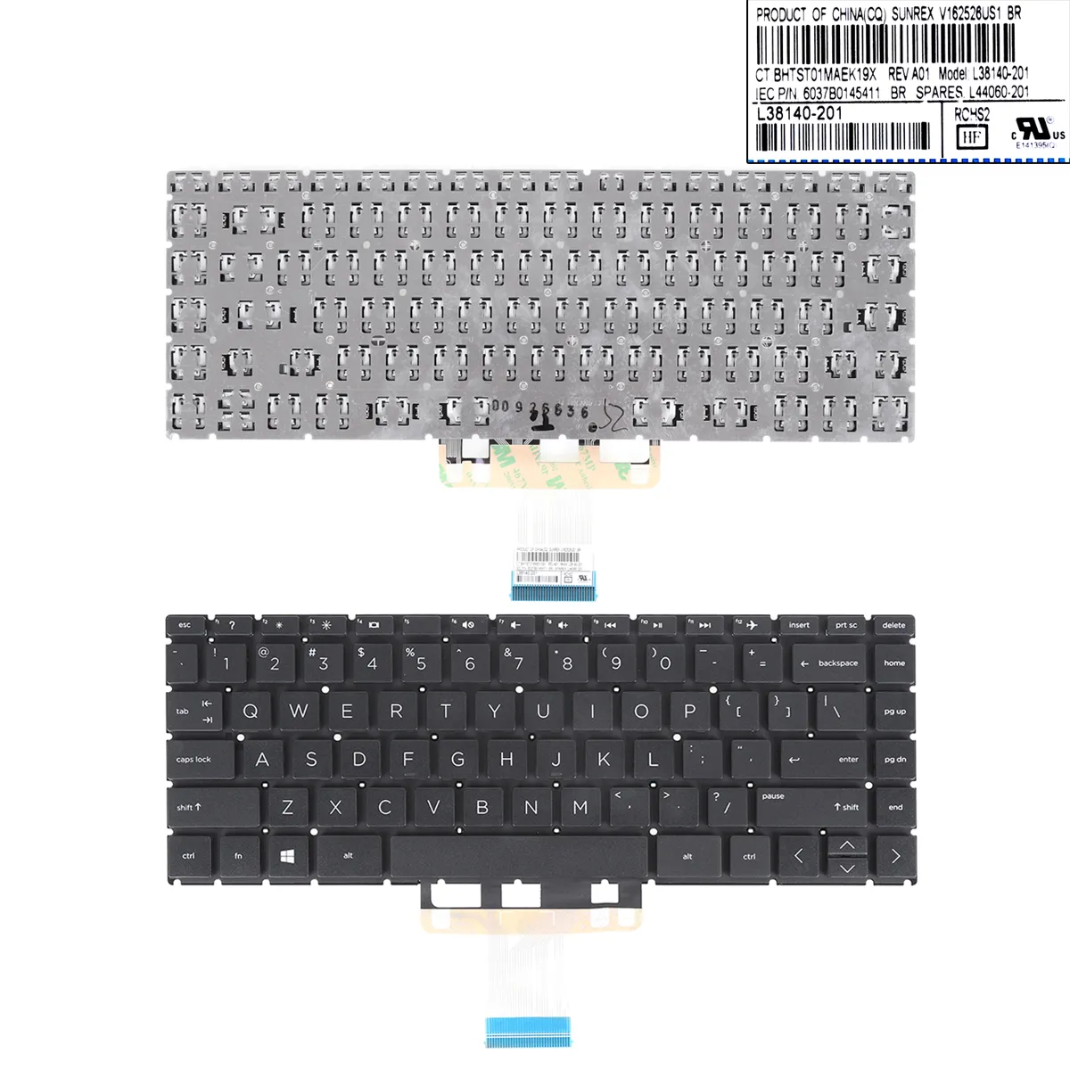 Picture of HP 14-BD 14-CC 14-CD 14m-cd 14-CE 14-CF 14-CK 14-CM BLACK(Without Backlit,win8)